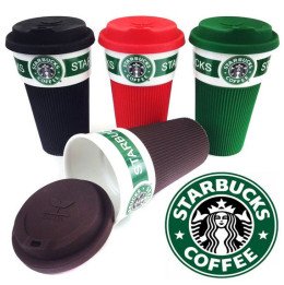 Стакан Чашка с Крышкой Starbucks Кружка